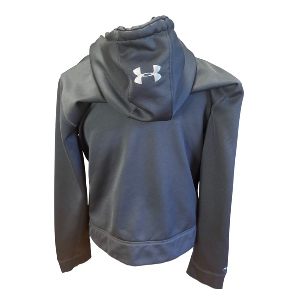 Under Armour Men's Fleece Big Logo Black Hoodie Sweatshirt L - Picture 2 of 6